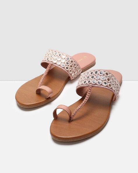 Buy Women Embellished Toe-Ring Flat Sandals Online at Best Prices in India  - JioMart.