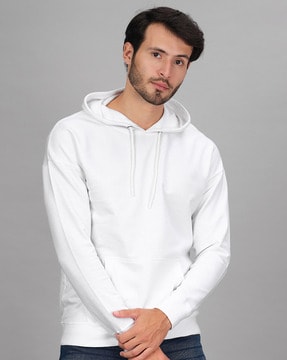 White plain cheap hoodie mens