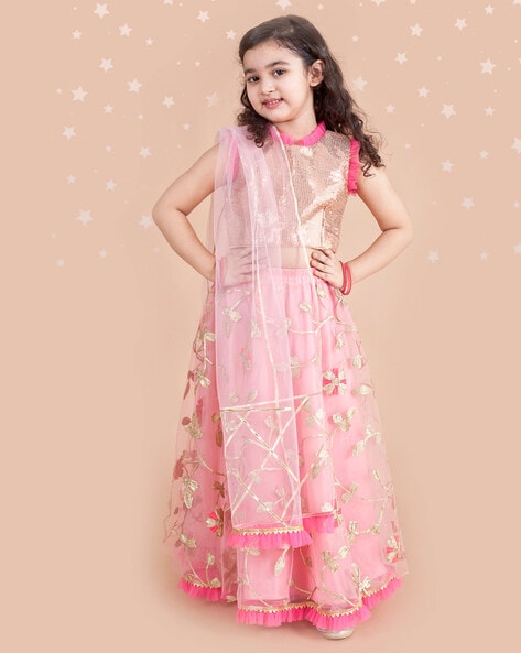 Pspeaches Girls Lehenga Choli Fusion Wear Printed Lehenga Choli Price in  India - Buy Pspeaches Girls Lehenga Choli Fusion Wear Printed Lehenga Choli  online at Flipkart.com