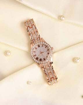 haute sauce HSWC1121 Stone-Studded Analogue Watch-picture-23