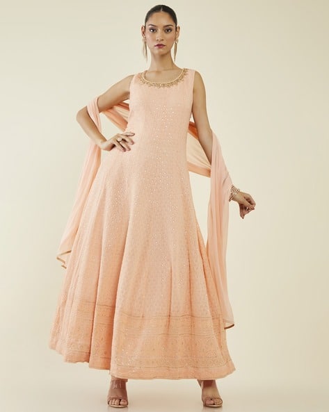 Buy Peach Dresses Gowns for Women by SOCH Online