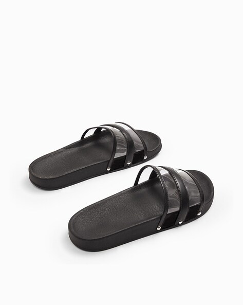 Buy Black Flat Sandals for Women by The Label Life Online Ajio