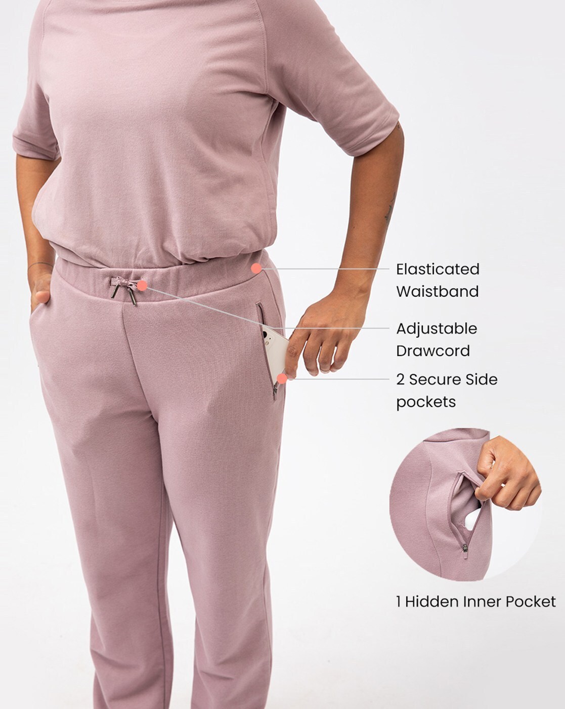 Buy Lavender Track Pants for Women by BLISSCLUB Online