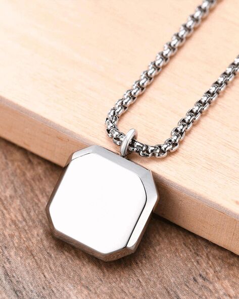 Silver square deals locket