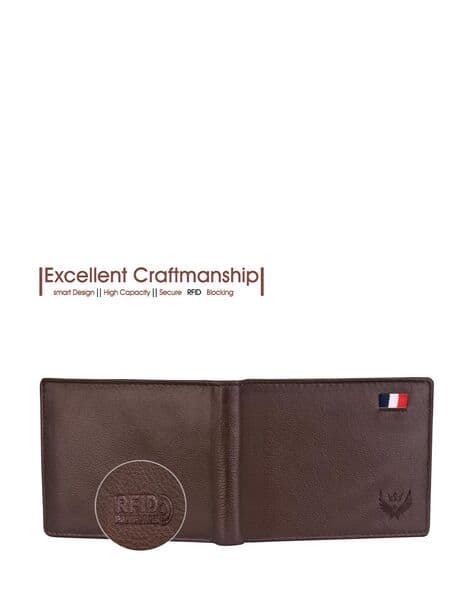 Genuine Leather Bi-Fold Wallet
