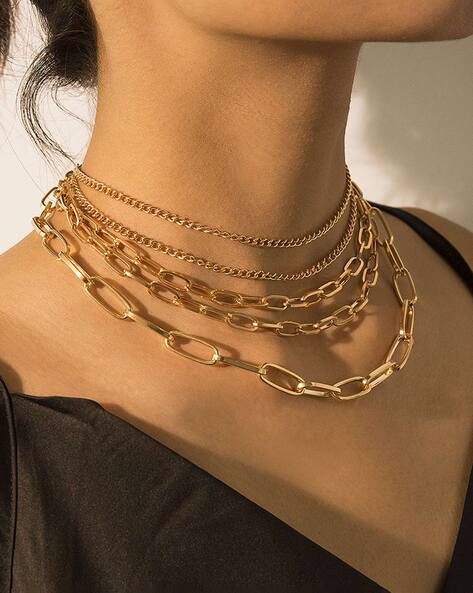 Chunky necklace - Gold-coloured - Ladies | H&M IN