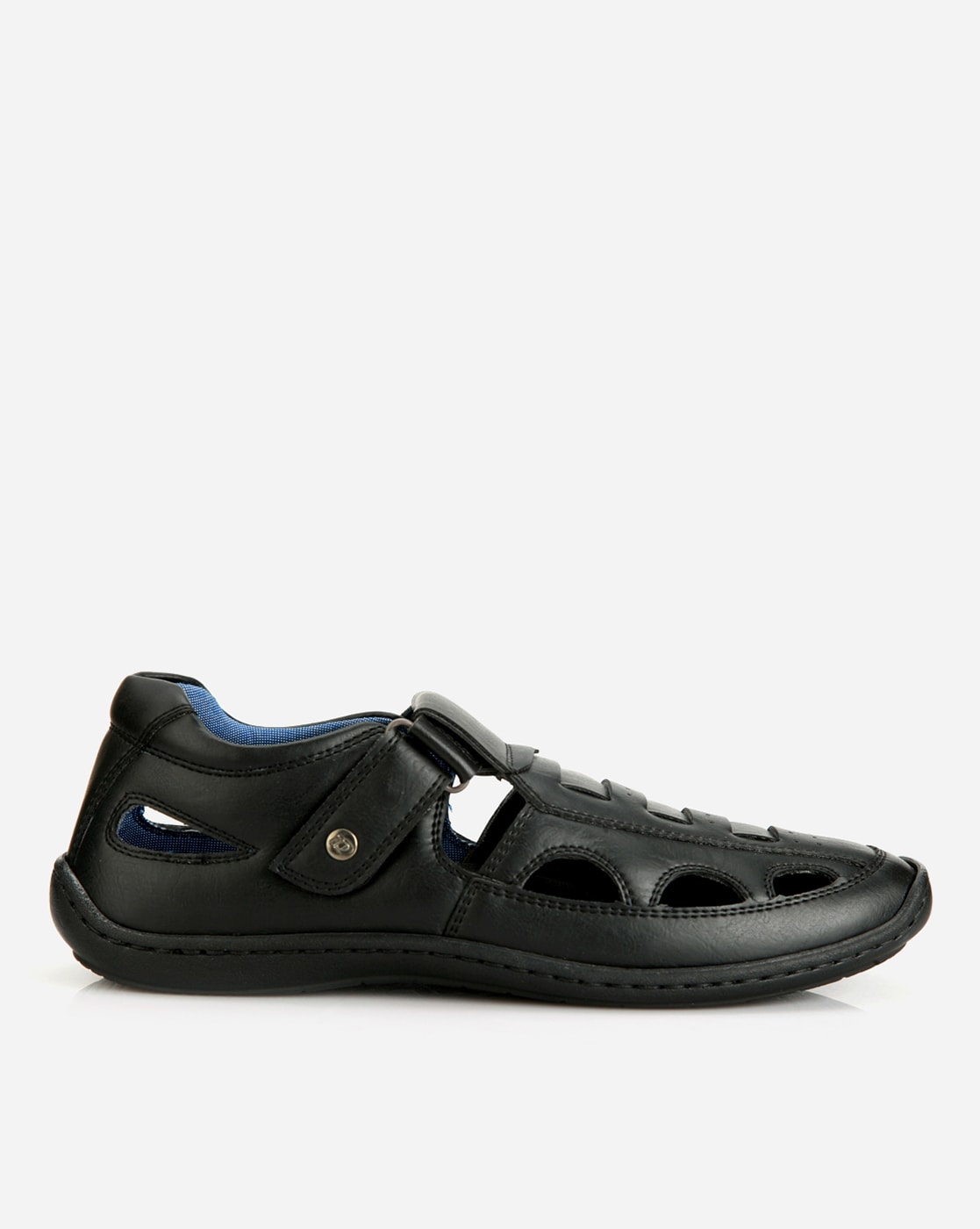 Buy Black Sandals for Men by ID Online Ajio