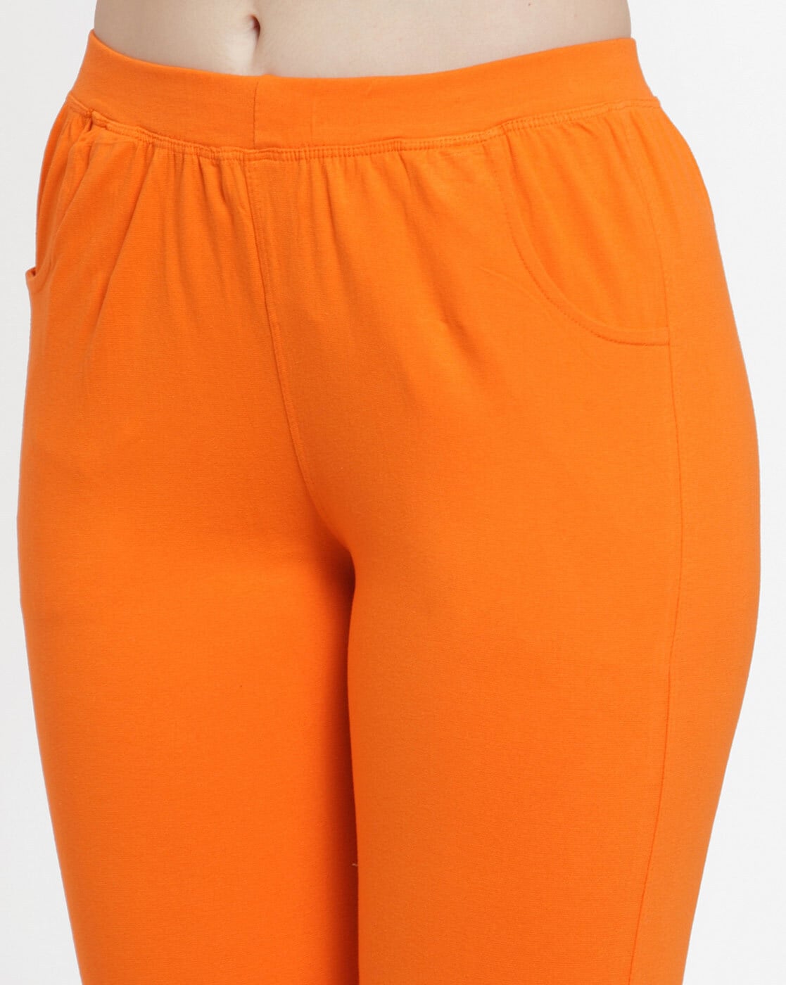 Buy Orange Leggings for Women by TAG 7 Online