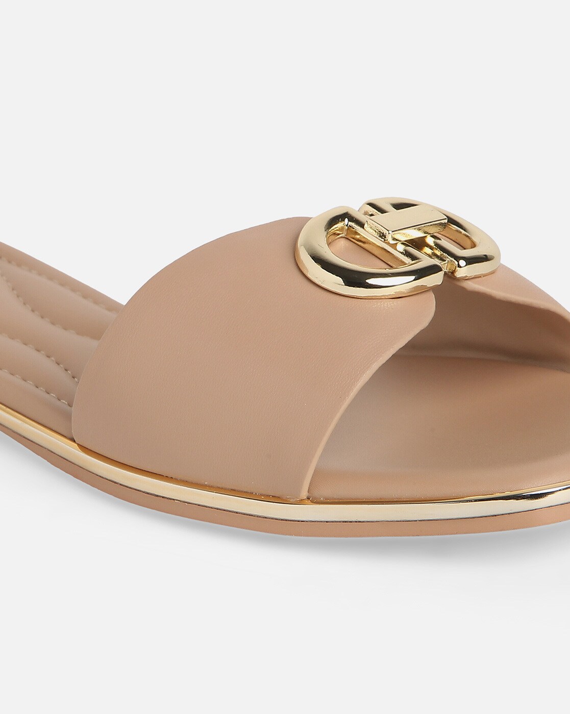 Black Leather Sandal With Double G | GUCCI® US