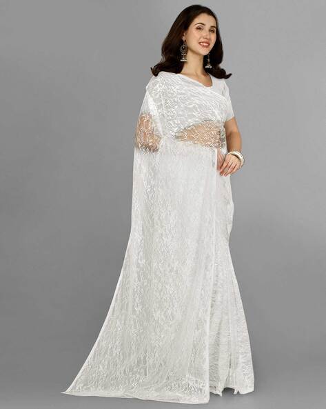 White lace blouse design - ShaadiWish