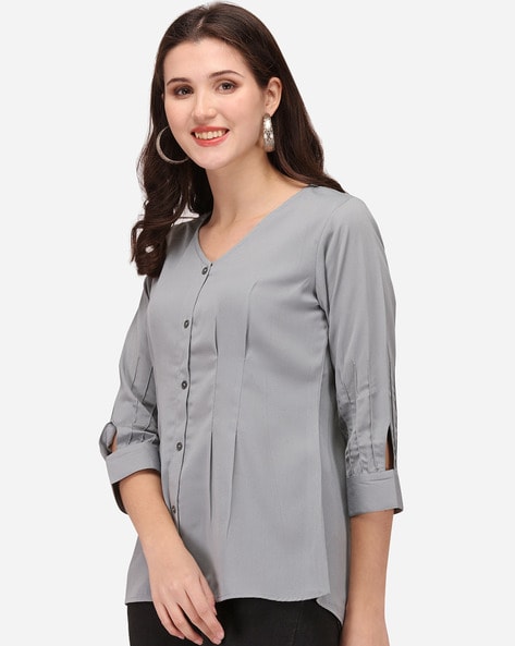 Buy Grey Tops for Women by PRETTIFY Online