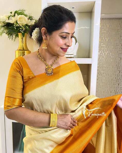 Prodigal Orange Organza Silk Saree With Smashing Blouse Piece –  LajreeDesigner