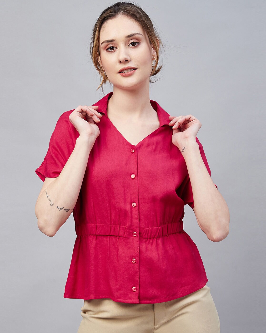 Buy Magenta Tops for Women by Rare Online