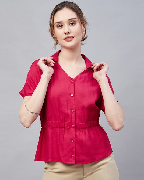 Buy Magenta Tops for Women by Rare Online