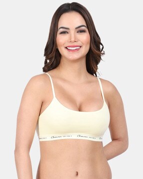 Buy online Women's Tan Cotton Blend Sports Bra from lingerie for Women by  Amour Secret for ₹549 at 63% off