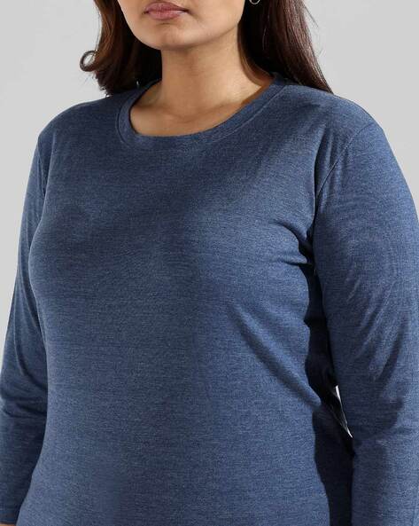 Heathered Top with Raglan Sleeves