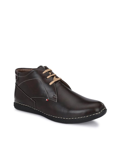 JOHN KARSUN Lace-Up Ankle Length Boots