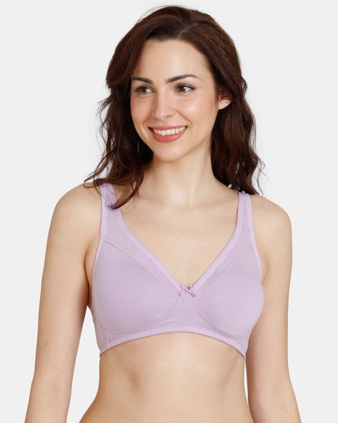 Zivame T-Shirt : Buy Zivame Rosaline Double Layered Non-wired 3-4th  Coverage T-shirt Bra (pack Of 2) Online