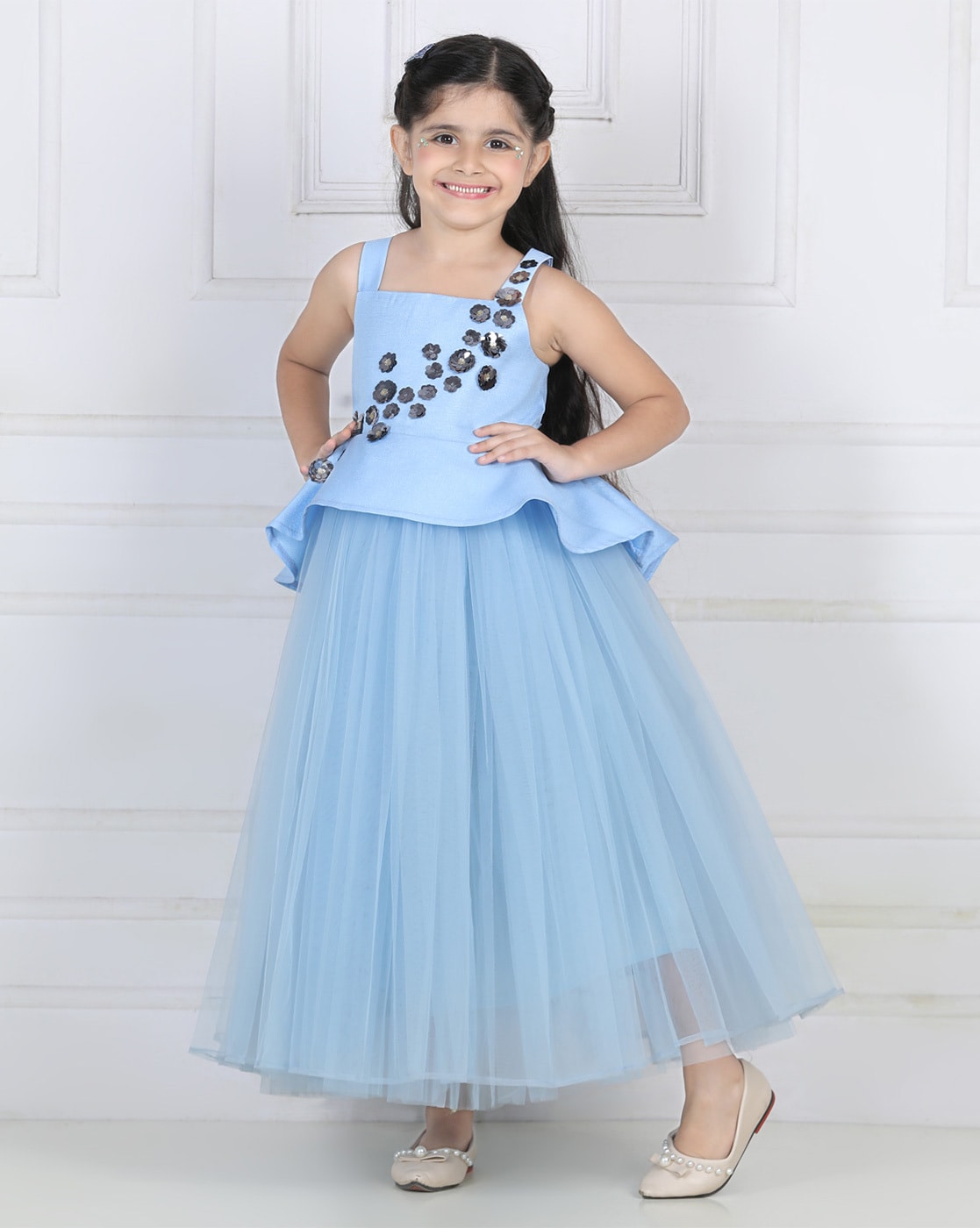 Buy Blue Dresses & Frocks for Girls by TOY BALLOON Online | Ajio.com