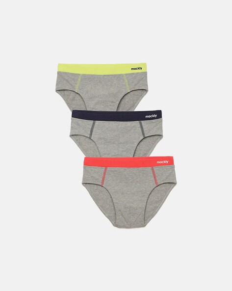 Boys Pack of 3 Briefs with Elasticated Waist