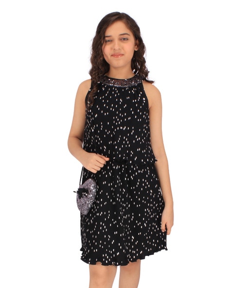 Buy Black Dresses Frocks for Girls by Cutecumber Online Ajio