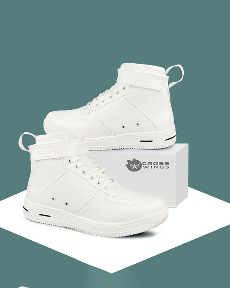 Buy Red Tape Men's Solid Off White Ankle High Sneakers for Men at Best  Price @ Tata CLiQ