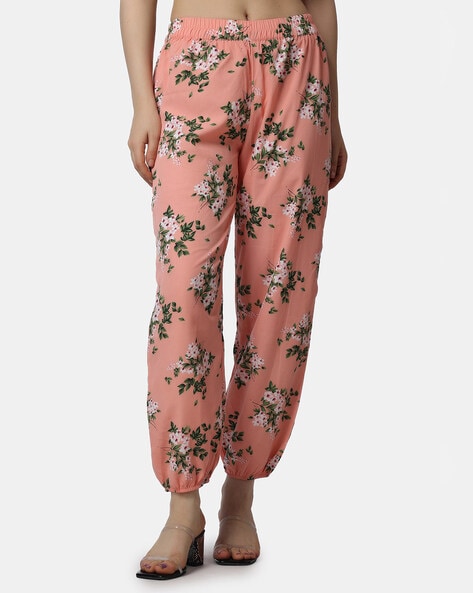 Women's discount floral joggers