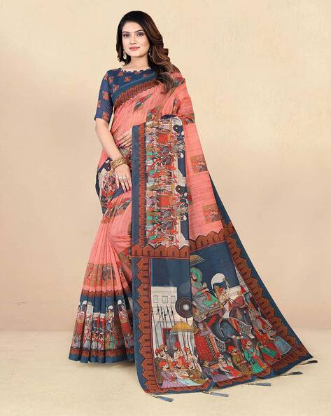 Buy Brown Sarees for Women by SHRITHI FASHION FAB Online