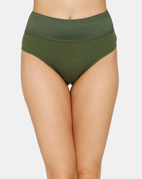 Buy Zivame High Rise Full Coverage Tummy Tucker Hipster Panty (Pack of 2)  -Assorted (XL) Online