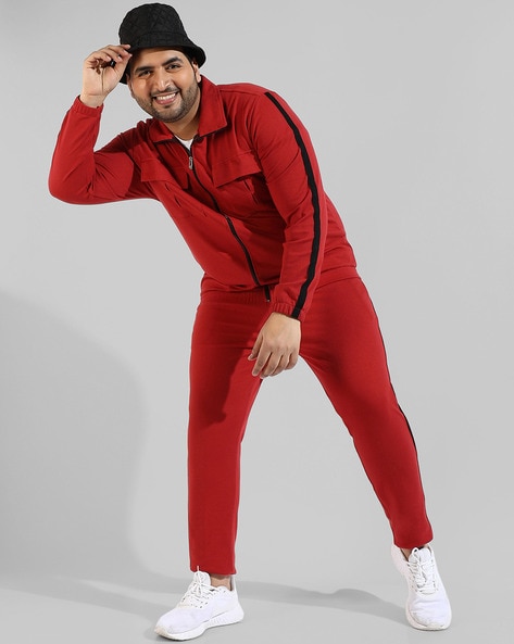 Sporto red best sale track suit