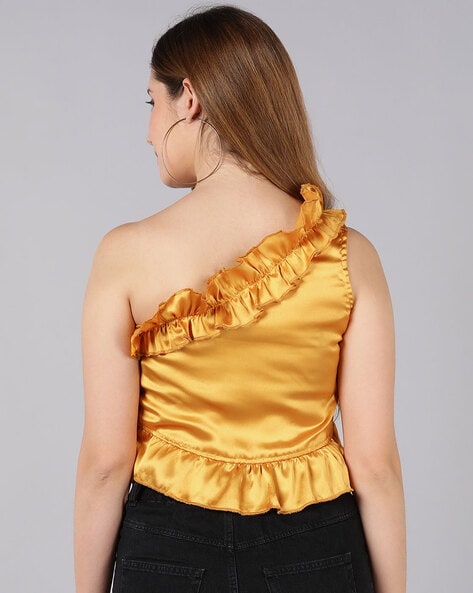 Satin hot sale mustard top