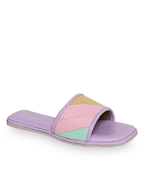 Women Colourblock Slip-on Sandals