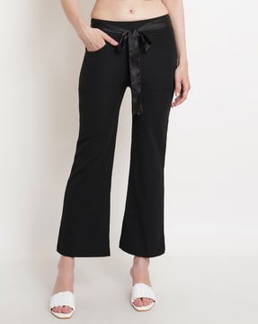 Bootcut Trousers with Flat Front