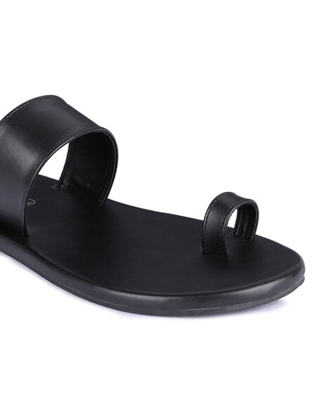 Buy Black Sandals for Men by PAADUKS Online