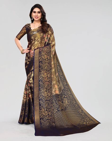 Beautiful Fancy Designer Printed Pure Chiffon Saree For Women