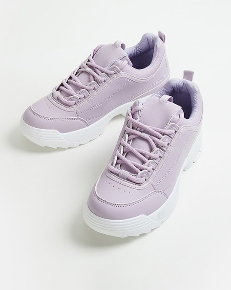 Purple casual sales shoes