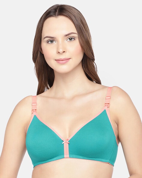 Buy Peacock Green Bras for Women by Inner Sense Online