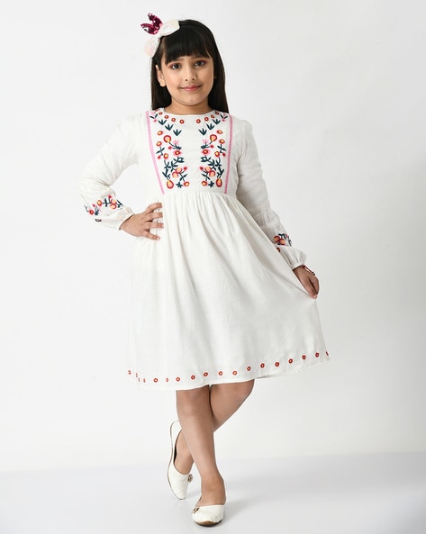 White frocks outlet online