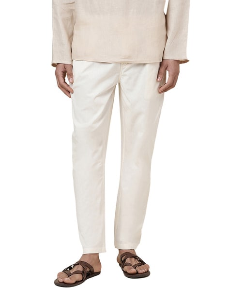 Buy Fabindia Men Canvas Jama Trouser Cotton32 Beige at Amazonin