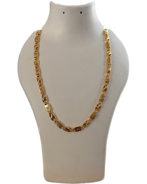 Gold plated online link necklace