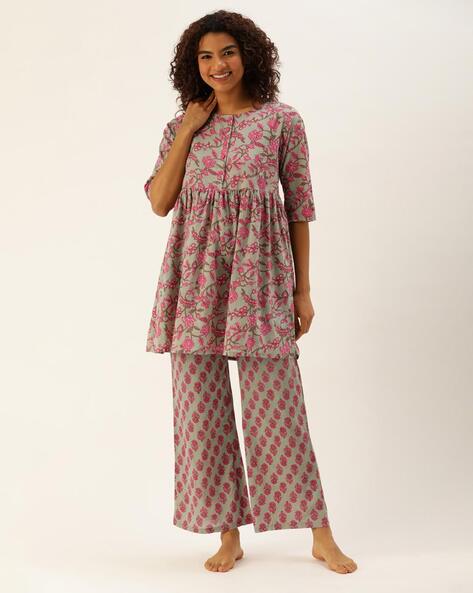 Womens floral 2025 pyjama set