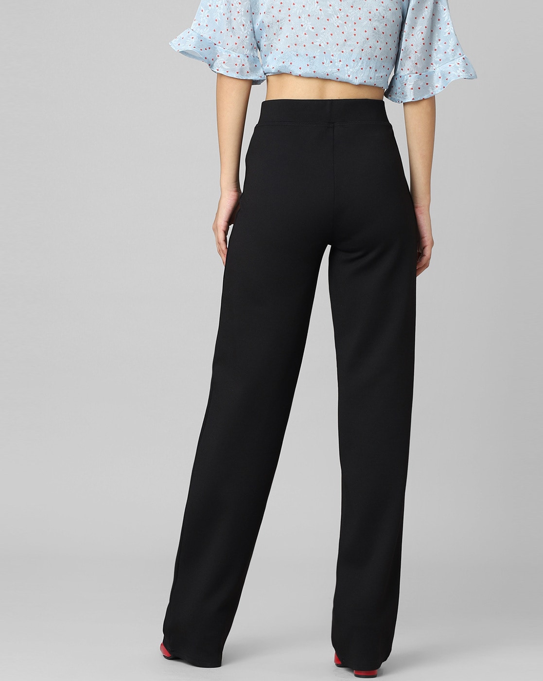 Just Cavalli Back Zipped Palazzo Pants with Mesh Side Bands women - Glamood  Outlet