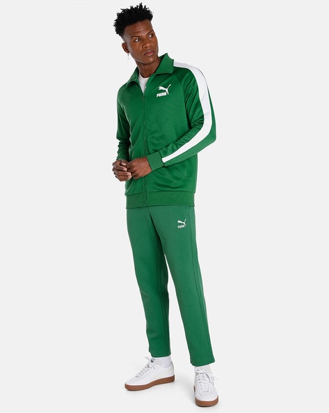 Puma tracksuit mens on sale green