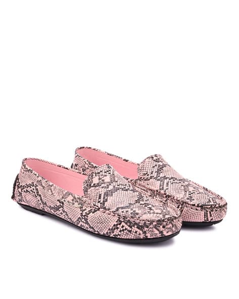 FENTACIA Reptilian Pattern Slip-On Shoes