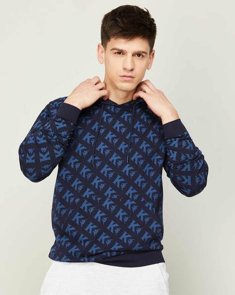 Kappa hoodie navy on sale blue