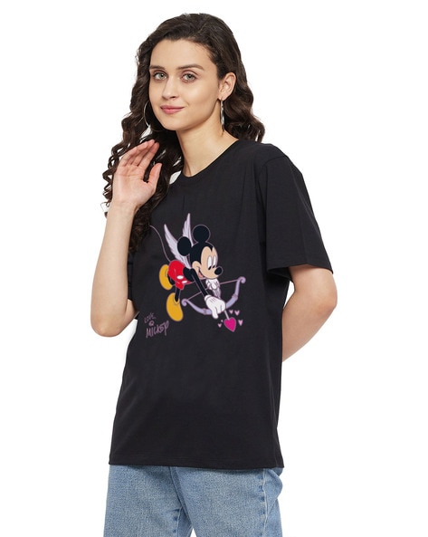 Mickey mouse t shirt for womens india sale