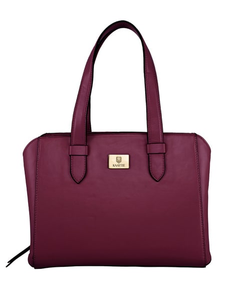 Italian Burgundy Leather Bag – OMNIA