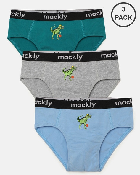 Buy Multicoloured Briefs for Boys by MACKLY Online