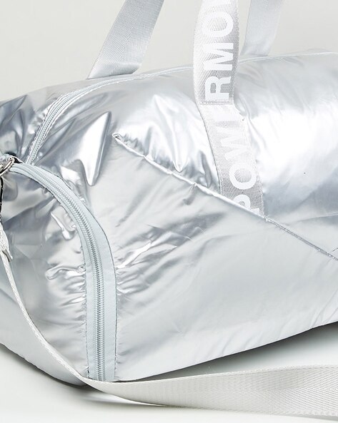 Silver shop gym bag