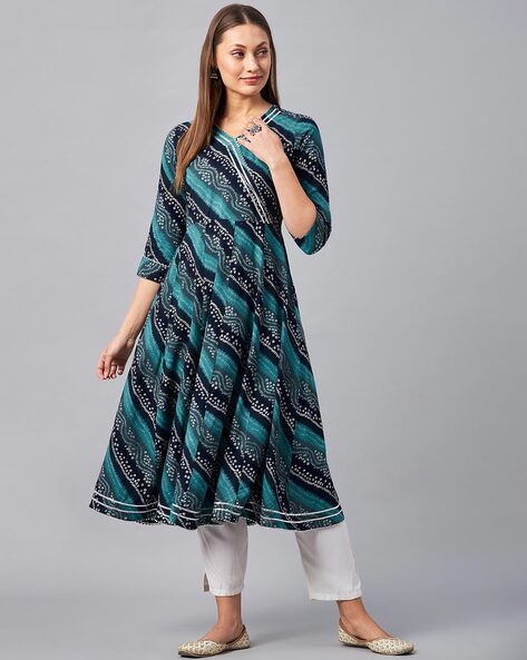 Buy Blue Kurtas for Women by AZIRA Online Ajio